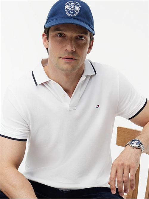 pique undercollar reg polo TOMMY HILFIGER | MW0MW42748YBR